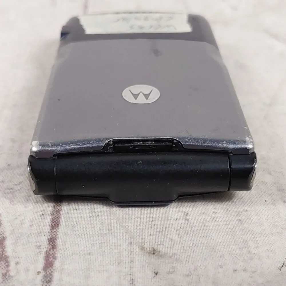 Motorola Razr V3i Flip Cell Phone - CINGULAR Y2K - GSM No Battery MP3 - TESTED